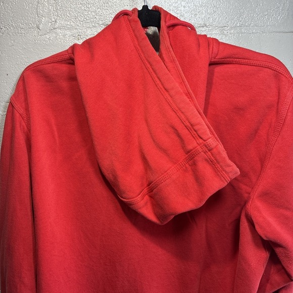 Nike Men's Red Fleece Full Zip Hoodie Sweatshirt, Hooded, Pockets, Size M - Picture 4 of 7